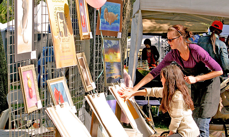 Visitors and locals to this craft show can browse through unique artisan works.