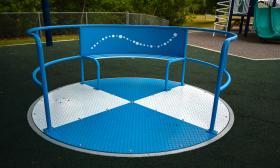 An easy access, all-inclusive whirl on the playground
