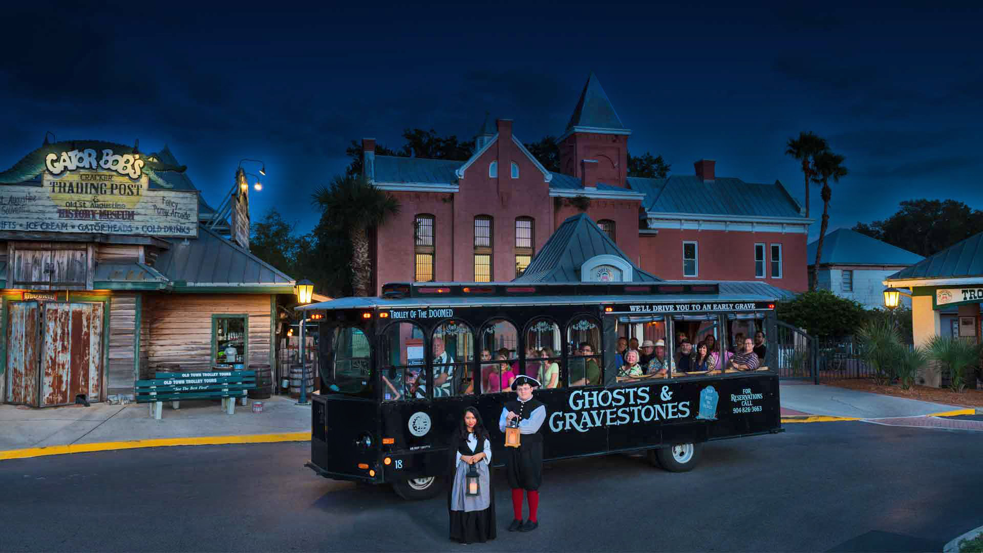 Ghost and Gravestones trolley tour