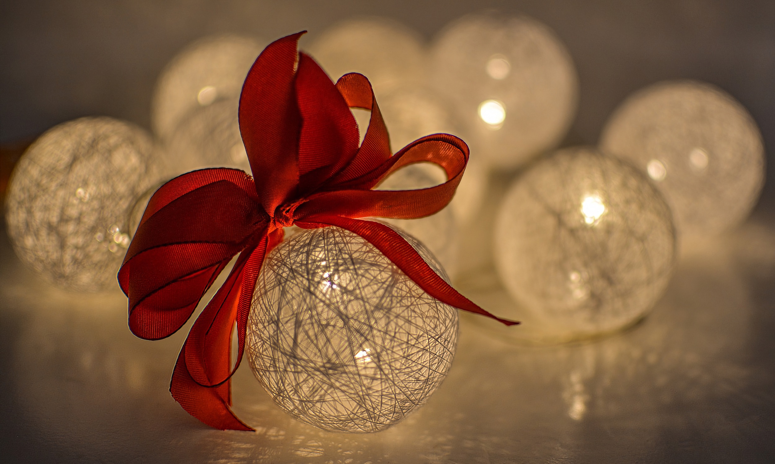 White Christmas ornaments