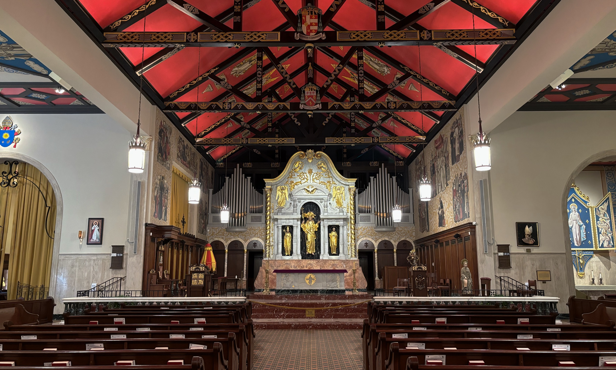 The main aisle at the Cathedral Basilica in downtown St. Augustine