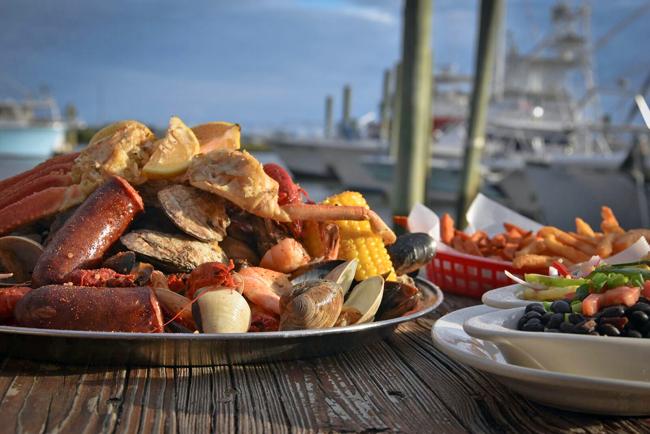 Seafood at Hurricane Patty's in St. Augustine, Florida