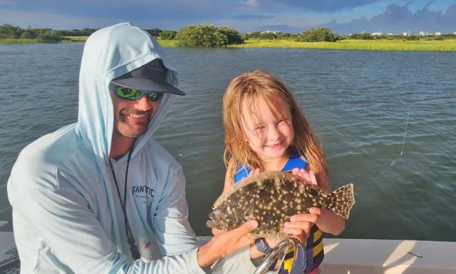 Flounder caught on Old Salt Charters tour in St. Augustine