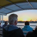 Sunset from the deck of the St. Augustine Boat Tours vessel