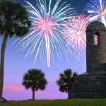 Fireworks over the Castillo de san Marcos