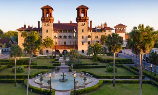 The Lightner Museum is housed in the former Alcazar Hotel in St. Augustine.