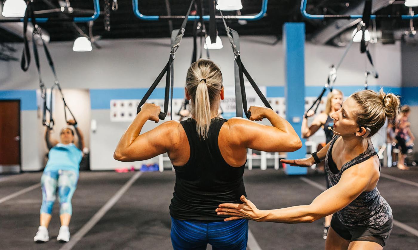 Burn Boot Camp image of a woman working out. 