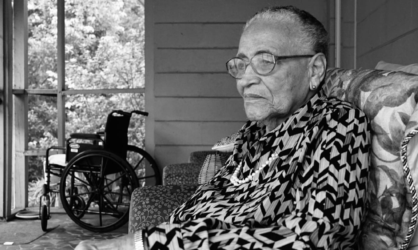 A photographic portrait of Janie Price of St. Augustine, taken by photographer Lenny Foster