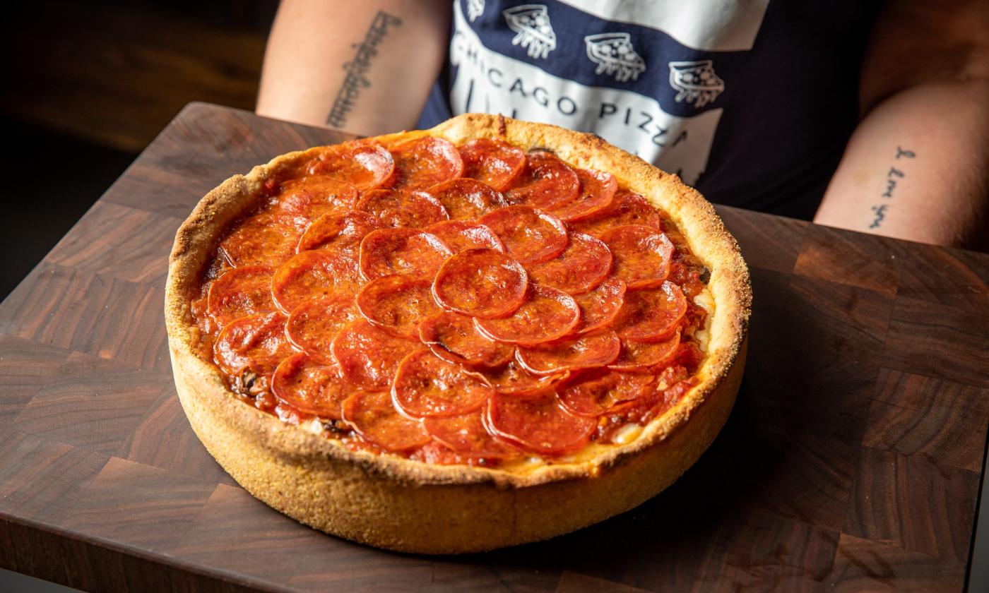 Chicago-Style Deep Dish Pizza - Alison's Allspice