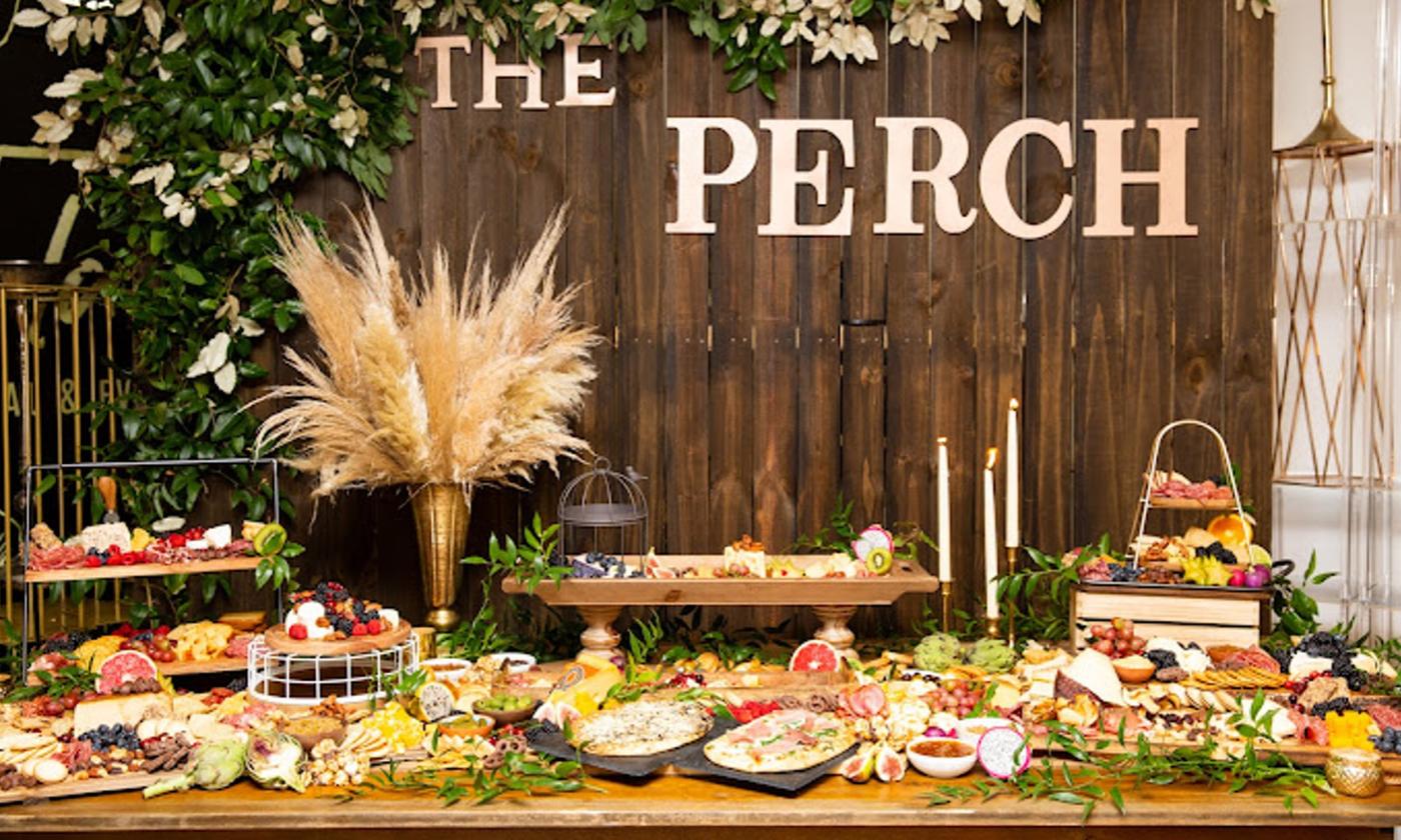 Grazing table display from the catering services at The Perch