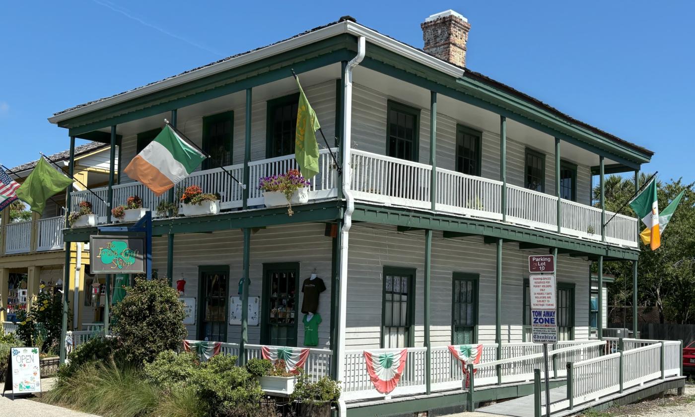 The exterior of the Irish Gift Shop