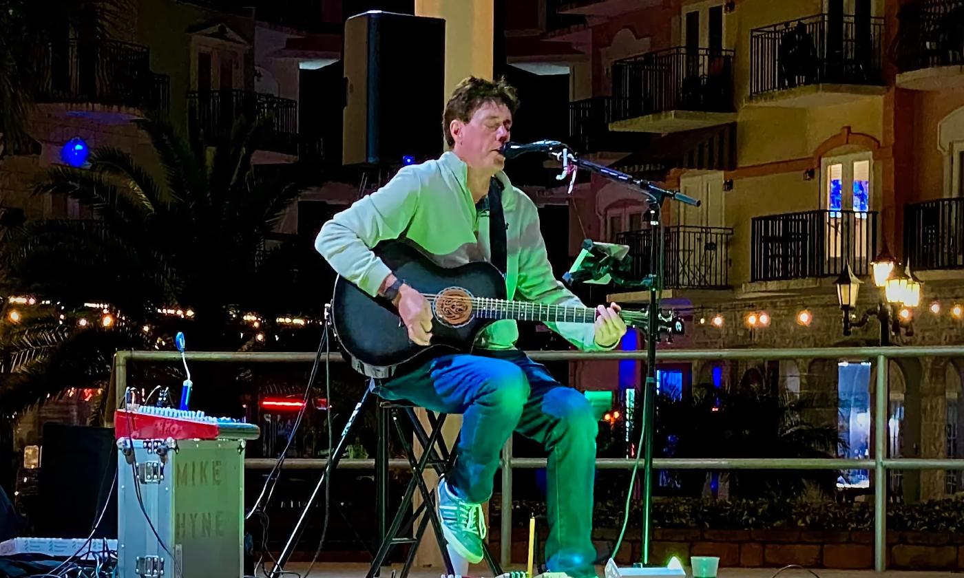 Michael Hynes on stage in Florida