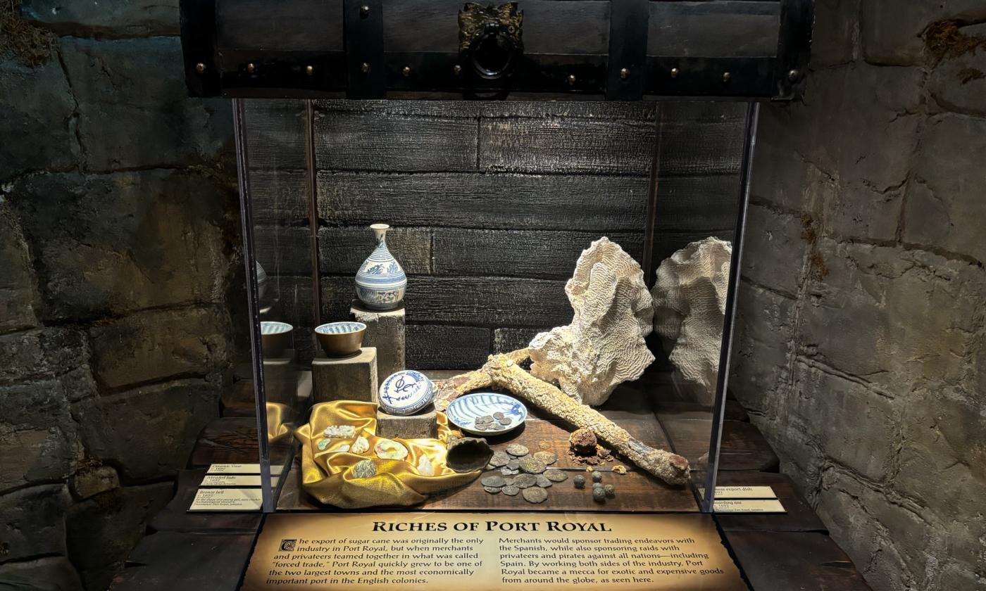 Riches on display at the Pirate and Treasure Museum