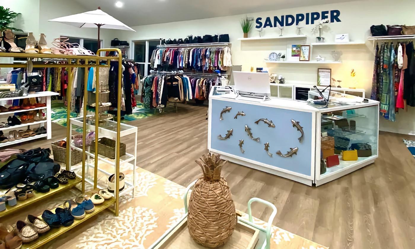 The open layout and counter space at Sandpiper