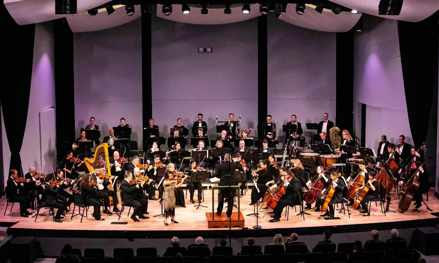 The Ocala Symphony Orchestra on stage in Ocala