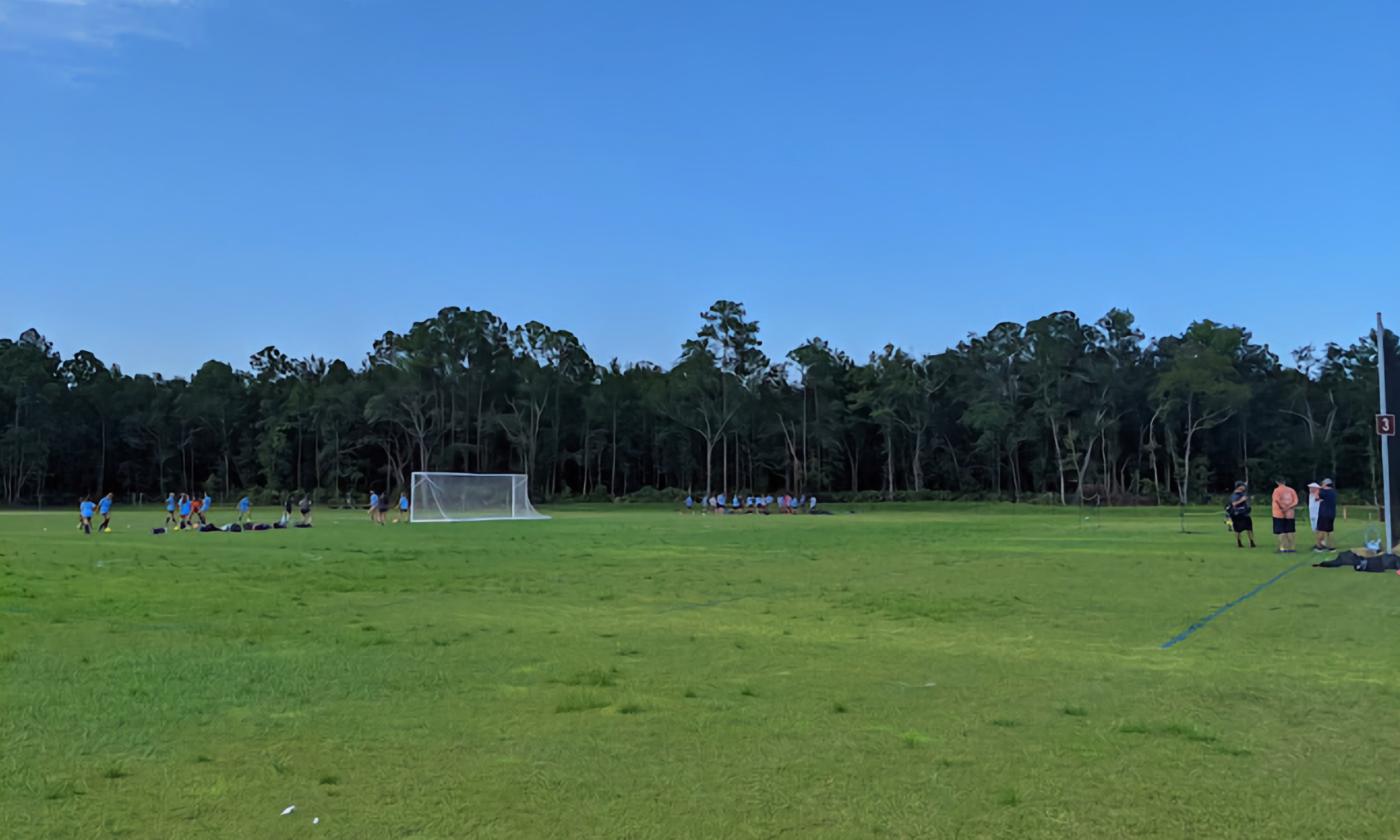 One of the grass fields at Rivertown II Athletic Complex