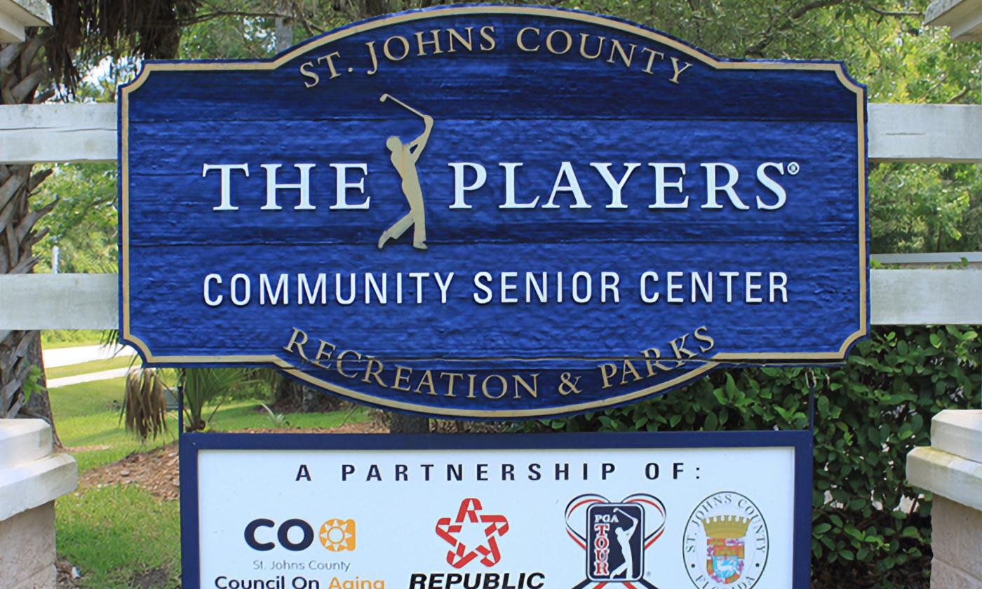 The entry sign at The Players