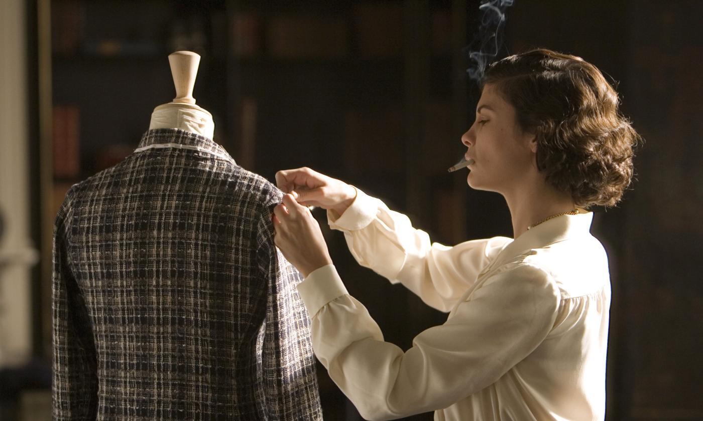 Audrey Tautou portraying Coco Chanel in a scene