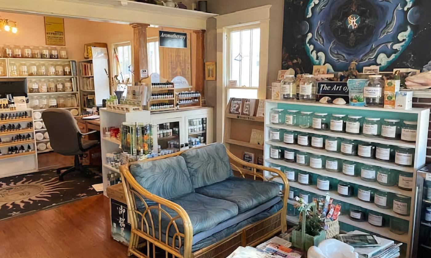 The herb shop inside the natural health clinic