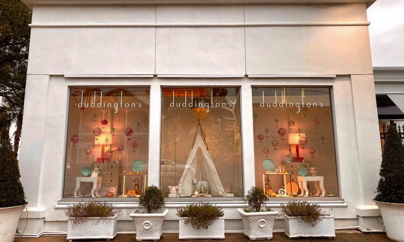 The exterior of the Duddington's shop