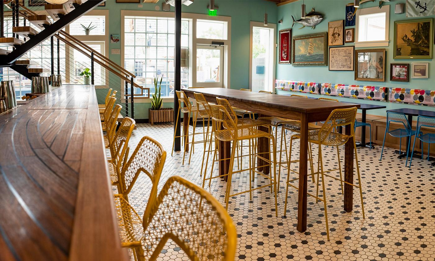 The first floor interior of Boat Drinks in St. Augustine.