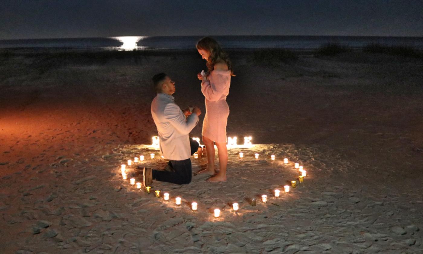 Proposal at Ocean and Racquet