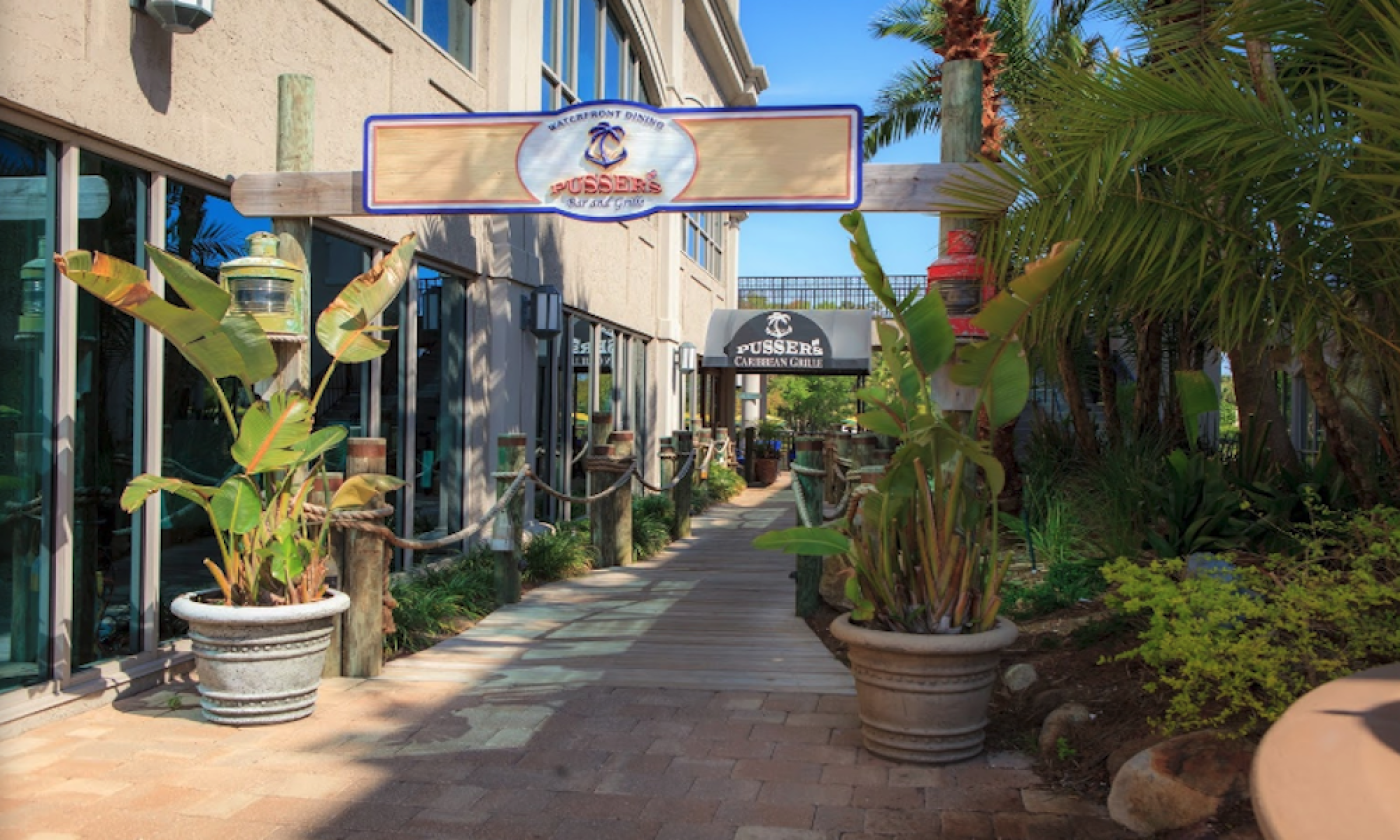 Entrance to Pusser's Bar and Grille in Ponte Vedra Beach, Florida 