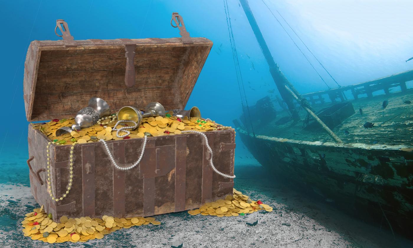 sunken treasure ship