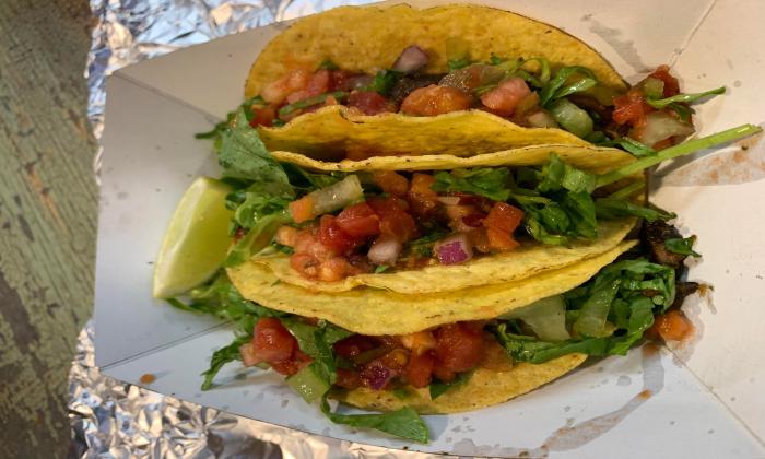 Vegan tacos from Food Tour V.