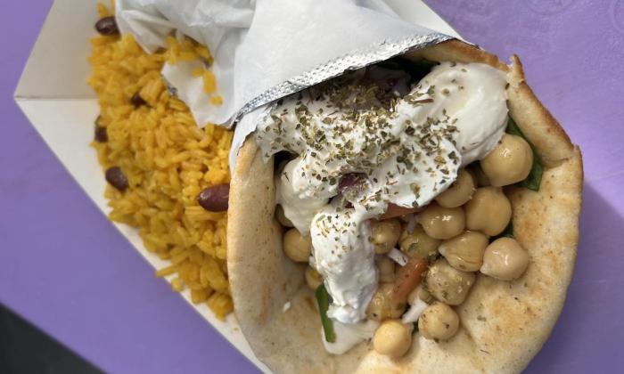 A gyro from Bronx Street Food Truck