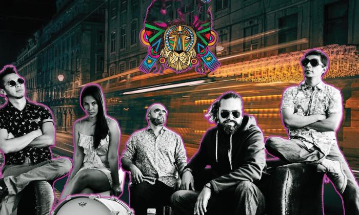 Lineup of the band Fiusha Funk, Mexico's hip-hop new sound