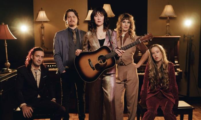 Members of Molly Tuttle and Golden Highway: Molly Tuttle (vocalist and guitarist), Dominick Leslie (mandolinist), Kyle Tuttle (banjoist) Bronwyn, Keith-Hynes (fiddle player), and Shelby Means (bassist)