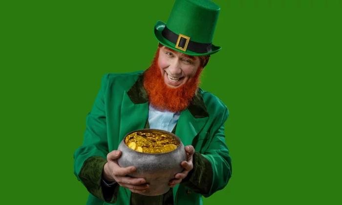 A laughing leprechaun