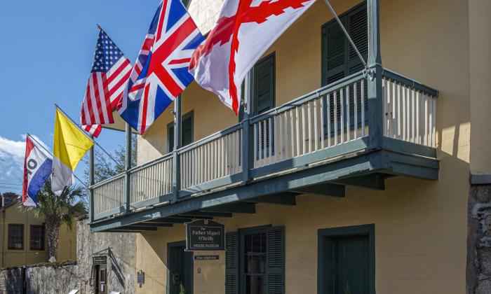 The exterior of the Father Miguel O'Reilly House Museum