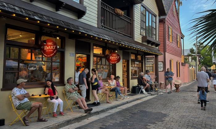 Aviles Street during the First Friday Art Walk