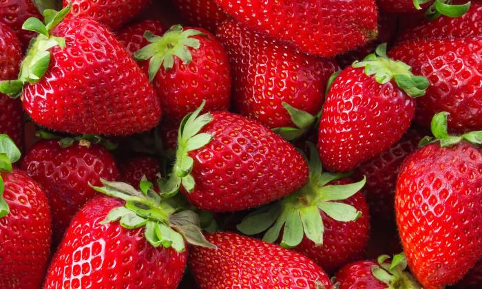 Ripe strawberries