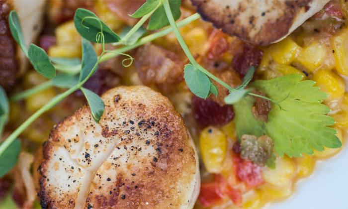 Scallops at Harvest & Reel in the Embassy Suites by Hilton Oceanside Resort on St. Augustine Beach.