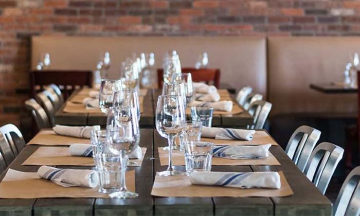 A portion of the dining area in Terra & Acqua in St. Augustine.