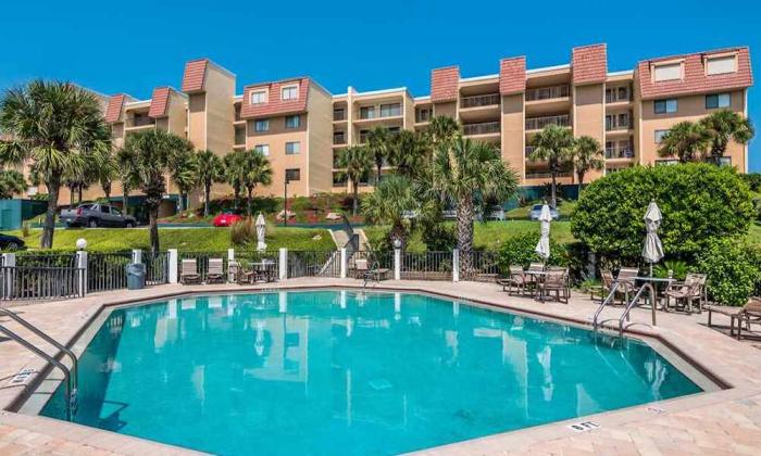 The pool at the Windjammer Condominiums in the Crescent Beach area of St. Augustine, FL.