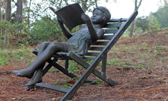 A scultpture at Bird Island Park in Ponte Vedra, FL.