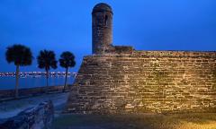 Castillo de San Marcos after dark