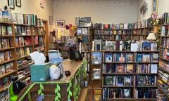 The counter area inside the shop