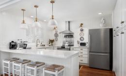 The kitchen at a downtown vacation rental managed by Palm Rob Hospitality