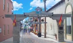 The Aviles Street archway entrance