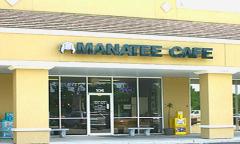 The entrance to Manatee Café in St. Augustine.