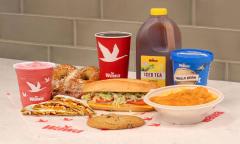 A spread of food and drink favorites from Wawa