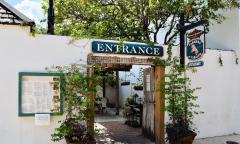 Taberna del Caballa outside seating and entrance from St. George Street