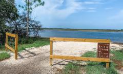 The ramp for canoes, kayaks, and paddle boards to go out