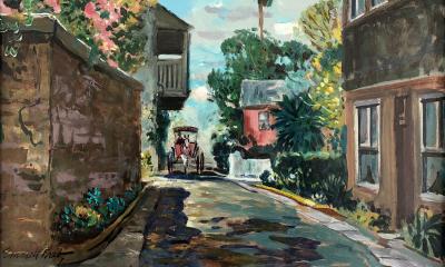 Painting of Marine Street by Emmett Fritz
