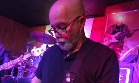 Dennis Miele plays with the band Salty Daug at Trade Winds in St. Augustine, Florida